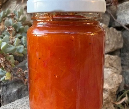 L’Oliveraie du Coudon - CHUTNEY ANANAS POIVRON ROUGE 100 gr