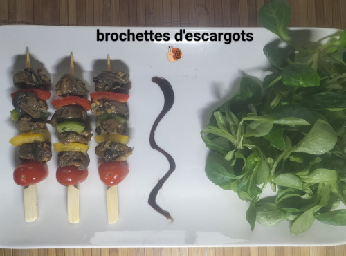 Le Paradis d'Escargot - la brochette d’escargots