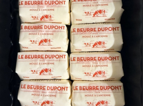 Le Beurre Dupont - Palets enveloppés doux 12x15g (180g) - lot de 5 boîtes