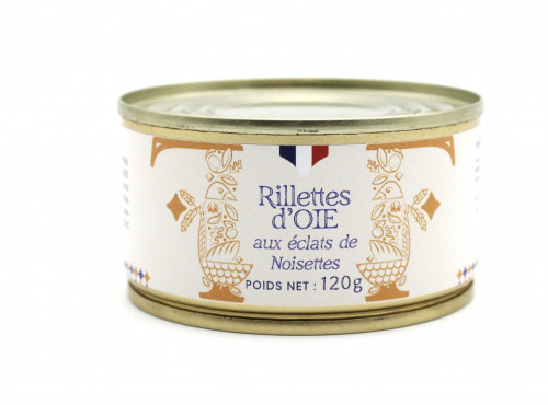 Ferme des Fayards - Rillettes d’Oie aux éclats de Noisettes torréfiées 120g