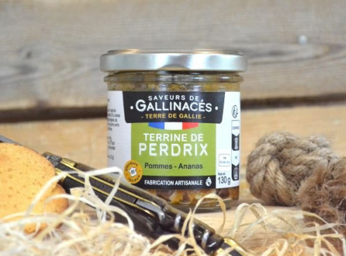 Terre de Gallie - Terrine de perdrix pommes et ananas x 20