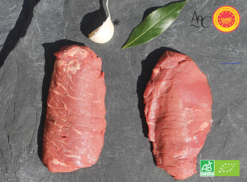 Domaine des Alliers -  Bœuf d'exception - Pièce rare, tendre, pour fondue, brochette, poêlée. Bœuf AOC Maine-Anjou, BIO - 1 kg   [SURGELÉ]