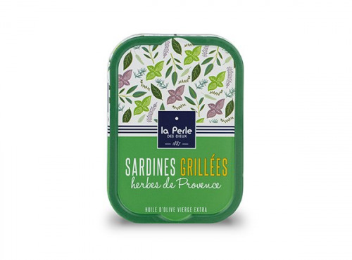 La Perle des Dieux - Sardines grillées aux herbes de Provence - lot de 4 boîtes