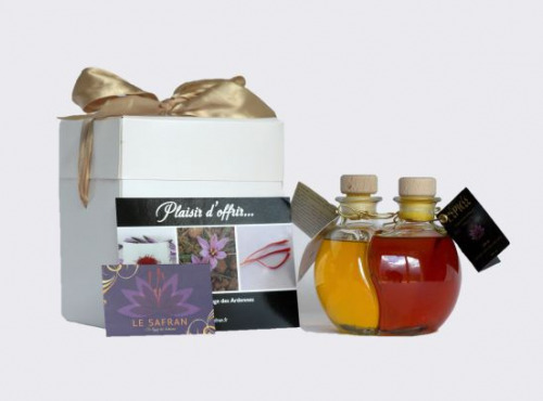 Le safran - l'or rouge des Ardennes - Coffret Liqueurs De Safran