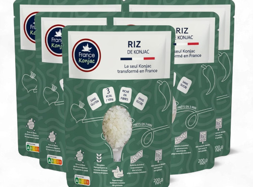 France-Konjac - PACK 5 Riz de konjac (5x200g net)