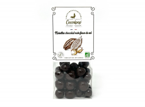 Cocoripop - Noisettes chocolat noir fleur de sel - 100g