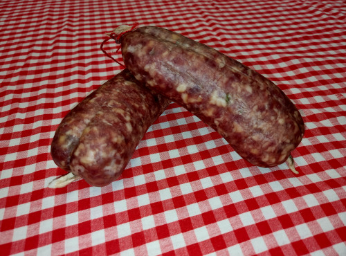 Ferme de Montchervet - Saucisson à cuire pistaché, 550g