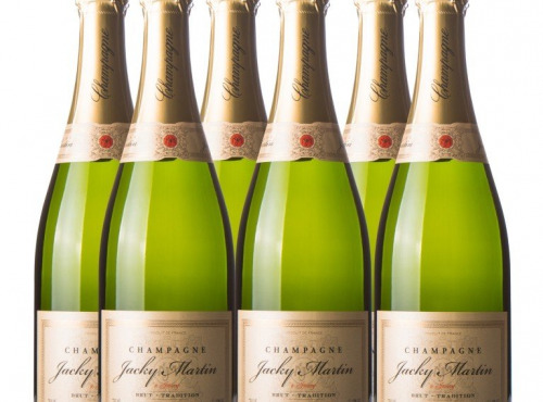 Champagne J. Martin et Fille - Lot de 6 Bouteilles de Champagne Brut Tradition