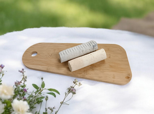 Ferme de L'Or Blanc - Duo Bûche Blanche et Bûche Cendrée 2x 180g