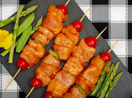 La ferme Grandvillain - Brochettes De Poulet - Marinade Tex-mex - 4 X 180 G