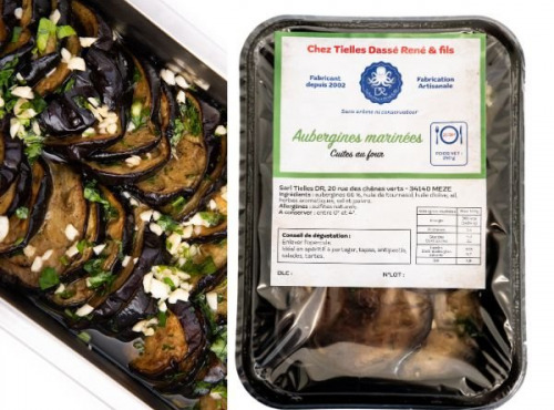TIELLES Dassé René - Aubergines marinées 500g