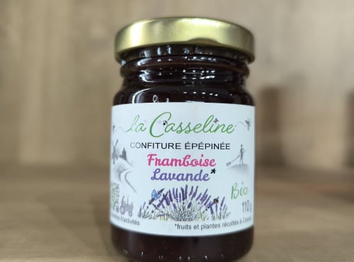 Ferme Joos - Framboise Lavande: confiture épépinée bio la Casseline