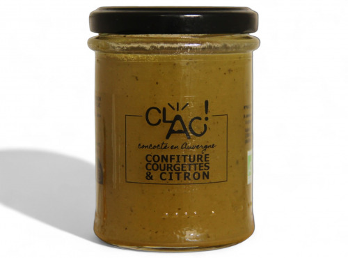 CLAC Conserverie - Confiture courgettes citron bio - 220g