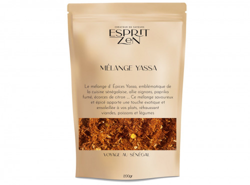 Esprit Zen - Mélange Épices Yassa - Sachet zip 200g