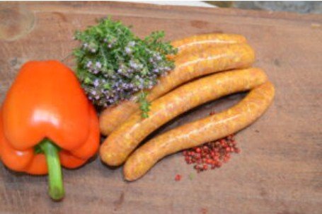 Ferme Joos - Saucisses de porc au curry x 4 : la Ferme du Grommendyck