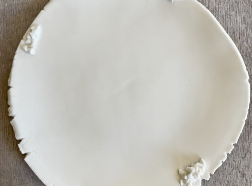 Atelier Eva Dejeanty - Assiette Minéral White