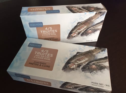 AQUADIS NATURELLEMENT - [surgelé]  1kg  Truites Éviscérées À Chair Rose 170/230gr