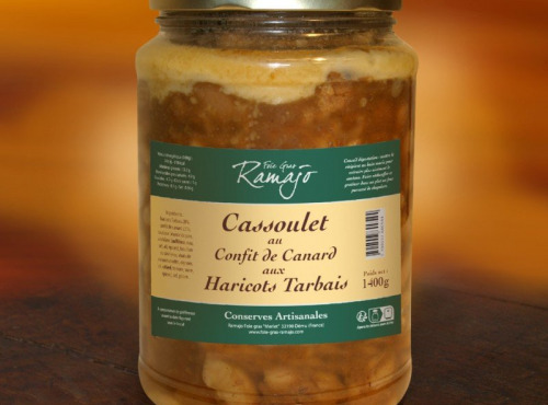 Maison Ramajo - Cassoulet au confit de canard aux haricots tarbais 1400g