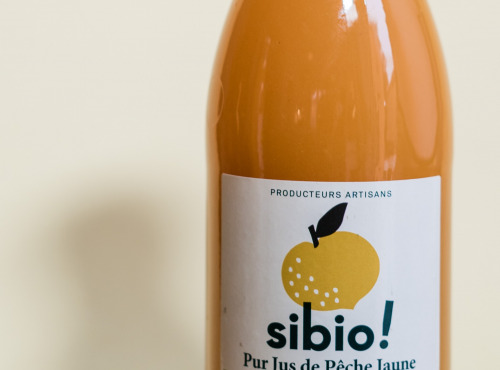 Sibio - Pur jus de peche jaune  bio 25cl