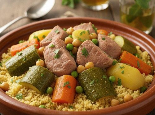 Le Paradis d'Escargot - Couscous veau pour 2 personnes