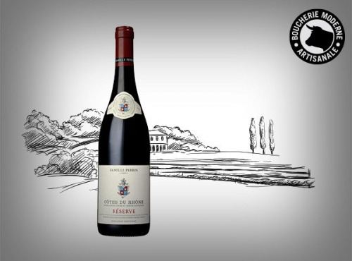Boucherie Moderne - Vin rouge Côte du Rhône Perrin Réserve - Jéroboam