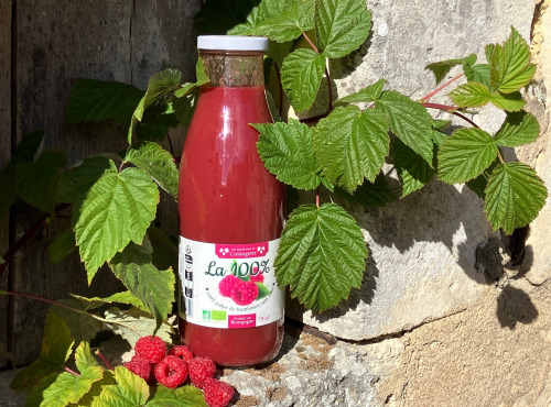 Les framboises de Colangette - Pulpe de framboises Bio 75 cl