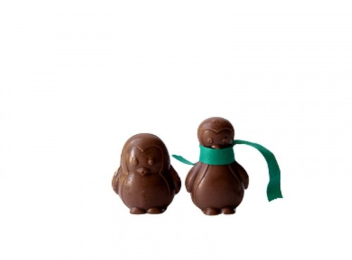 Mon jardin chocolaté - Pingouins de Noël chocolat au lait