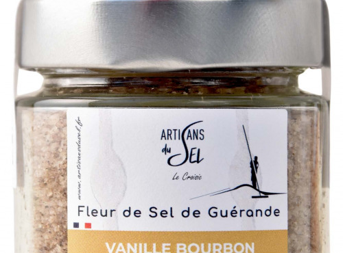 Artisans du Sel - Fleur de Sel de Guérande à la Vanille Bourbon de la Réunion – Verrine 85g | Artisans du Sel