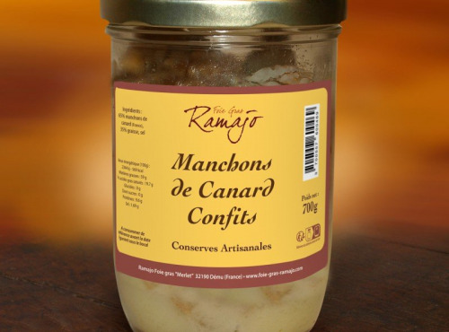 Maison Ramajo - Manchons de canard confits - 4 à 6 manchons 700g