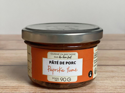 Au Bien Fait - Pâté de porc Paprika fumé - 90g