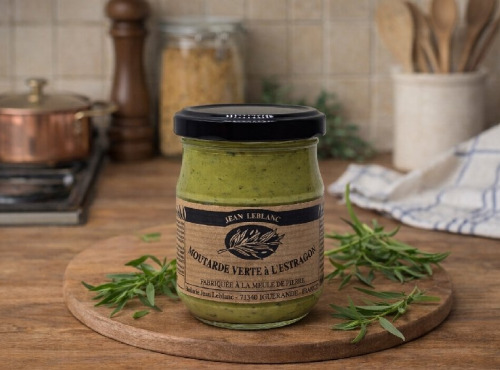 La Maison du Charolais - Moutarde à l'Estragon Leblanc  210g