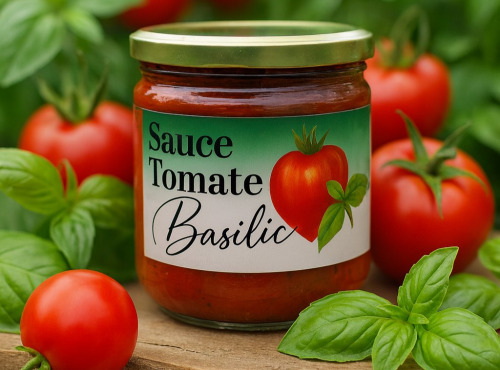 Nature et Saveurs - Ferme Aquaponique et Permacole Astérienne - Sauce concentrée Tomates Anciennes & Basilic Génois