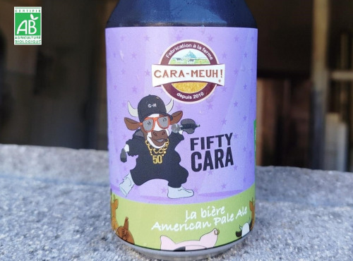 La Ferme des Cara-Meuh - Carton 24 bières blondes Fifty-Cara BIO 33 cl