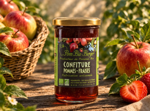 Pom Bio Berger - Confiture Pommes-Fraises BIO
