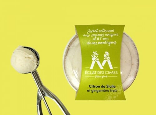 Eclat des cimes - Sorbet Citron de Sicile et gingembre frais 440 ml