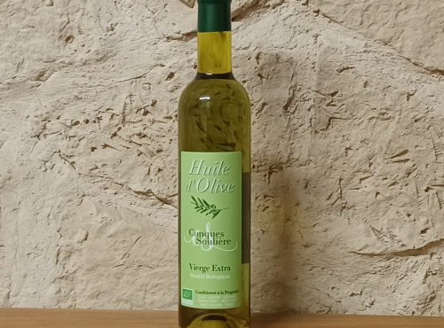 Domaine Les Conques Soulière - 50- Huile d'Olive Vierge Extra Bouteille 50cl - Bio FR-BIO-16