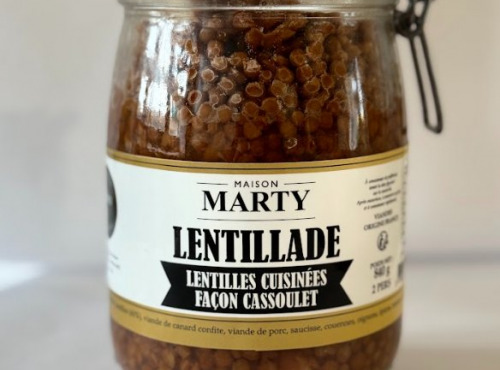 CHARCUTERIE MAISON MARTY - Lentillade - Lentilles cuisinées façon cassoulet 800g