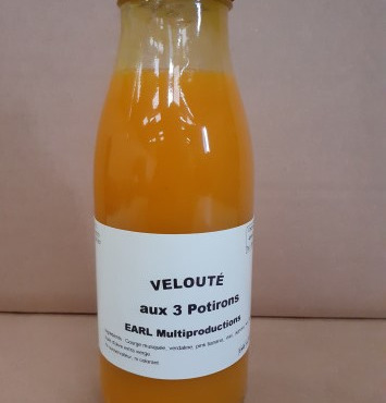 Multiproductions - Cédric Joliveau - Velouté aux 3 Potirons : 1 bouteille d'un litre
