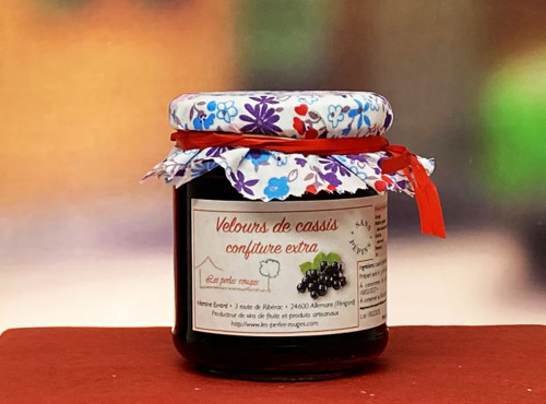 Les Perles Rouges - Confiture Extra Velours de cassis (sans pépins)