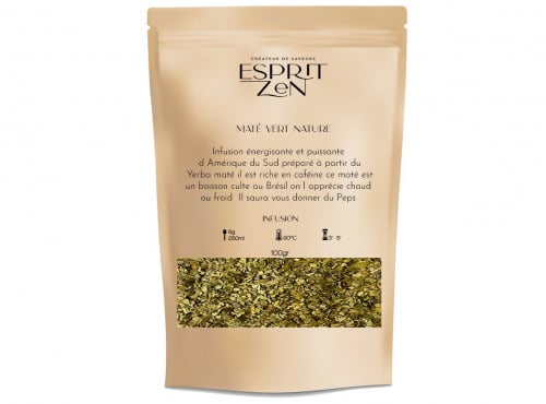 Esprit Zen - Infusion énergisante " Maté " - nature - Sachet de 100g