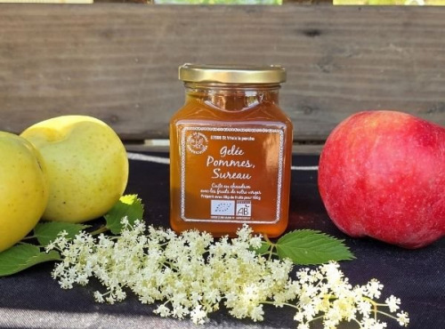 Le verger bio de Quinsac - Gelée de pomme sureau 330gr BIO