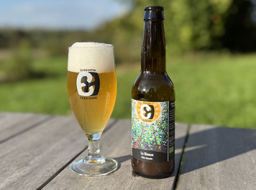 Brasserie Blessing - LA RIEUSE, bière blanche (bière de blé) de fermentation haute – 12x33cl