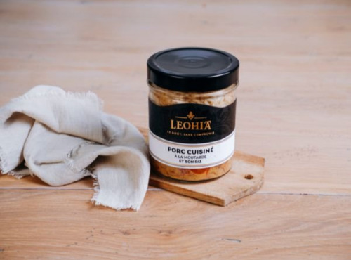 Leohia - Porc cuisiné à la moutarde & son riz 360G
Version Nomade, prêt-à-déguster !