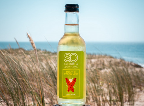 La Boite à Herbes - Kombucha SO KOMBUCHA Menthe Citron vert - 25cl