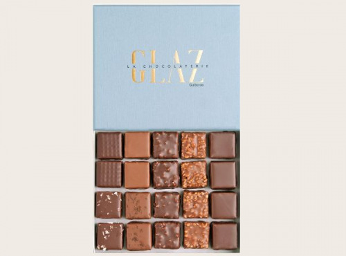 Glaz la chocolaterie de la presqu’île - [Précommande] Coffret Hoëdic pralinés noir et lait