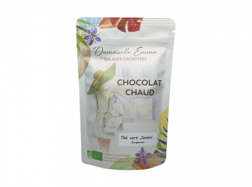 Damoiselle Emma - Cacao pour chocolat chaud - Thé vert jasmin, Bergamote