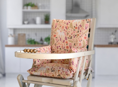 Timouny - Réducteur chaise haute bois – Modèle Licorne