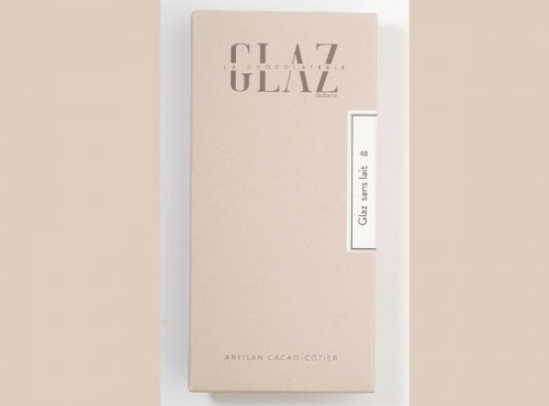 Glaz la chocolaterie de la presqu’île - [Précommande] Tablette chocolat Glaz sans lait 48%