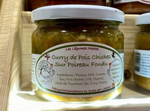 L'Arbocal - Curry de Pois Chiches sur des Poireaux Fondus 300g