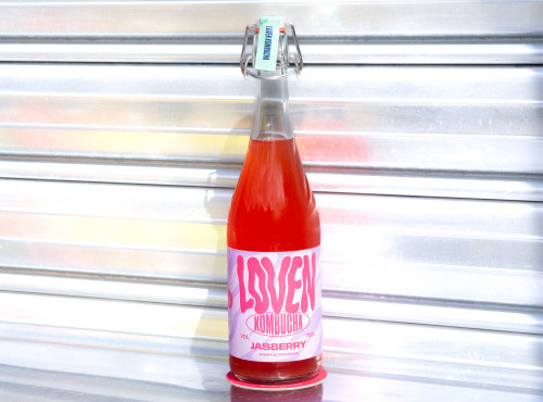 Brasserie L'Indispensable LOVEN Kombucha - Kombucha Jasberry (thé vert jasmin & framboise) - 3x75cl